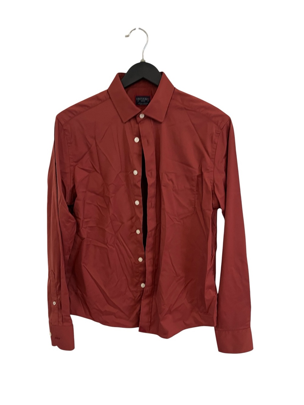UNTUCKit Men's Brick orange Long Sleeve Dress Shirt